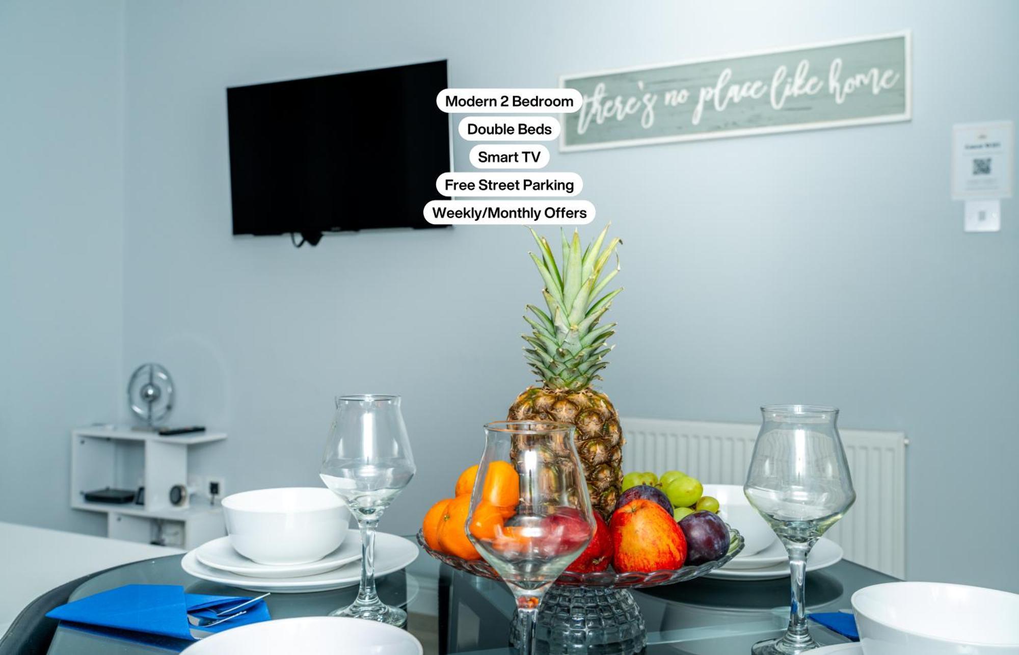 Central Serviced Apartments - 2 Bedroom - Ground Floor - Monthly & Weekly Bookings Welcome - Free Street Parking - 2 Double Beds - Wifi - Smart Tvs In Rooms - Fully Equipped - Heating 24-7 - Contractor & Short Stay Favourite Dundee Luaran gambar